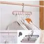 10PCS Random Color Hangable Space Saver Wonder Clothing Wardrobe Hangers Holder Magic Clothes Hangers Closet Organizer Hook Racks