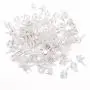 Beautyflier 100Pcs Photo Frame Plastic Nail Painting Mirror Clock Wall Hook Hanger Concrete Hard Wall Utility Hooks White