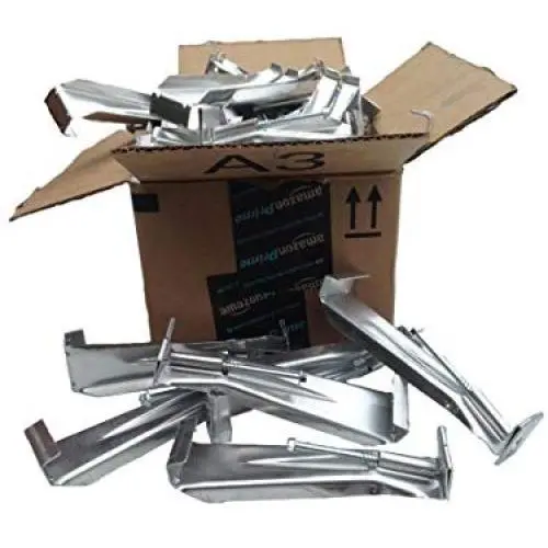 6 inch Quick Screw hidden gutter hangers with clip (25-PACK) 6 inch Quick Screw hidden gutter hangers with clip (25-PACK)