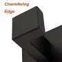 Nolimas 2 Pack Matte Black Towel Hook Stainless Steel Bathroom Rustproof Clothes Towel Coat Hook Wall Mounted Square Toilet Kitchen Heavy Duty Door Hanger
