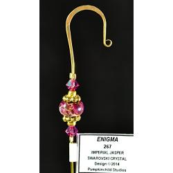 Handmade Jeweled Christmas Ornament Hanger Hook- ENIGMA