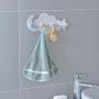 Aland Cloud Moon Star Wall Mount Hook Clothes Brush Storage Hanger Door Back Holder