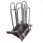 Wheeled Hanger Stacker,Hanger Storage Stand with 4 Casters,Clothes Hangers Storage Cart,Can Hold 150 Hangers,4 Side Storage