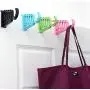 Nolvalz - Hook On The Door - Multi Function Home Foldable Clothes Hanger Drying Rack 5 Hole Suit Bathroom Door Plastic Organizer - Clothing Plastic Disg Sheet Drying Bathtub Wheels Sink Industrial