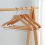 Mgxdd Wood Suit Hangers,Hangers Wooden 44.5 cm Quality Coat Clothes Suit Hangers and Premium Finish with Stronger&Thicker Non-Slip Bar -4 Pack,C,44.5304.5cm