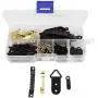 binifiMux 85-Pack Piture Frame Hangers Assortment Kit, Sawtooth Hanger, D Ring Hanger with Screws
