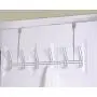 Home Basics 12-Hook Over the Door Hanger For Hanging Clothes, Coats, Towels, Bags, Organize your Bedroom, Bathroom or Closet, Sturdy heavy Duty, Chrome