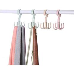 KYCPTNFJ 5 pcs Plastic Home Storage Organization Bedroom Hanger Clothes Hanging Rack Holder for Bags Towel