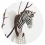 Bueer Creative Resin and Iron Rustic Vintage Animal Head Wall Mounted Hanger Iron Rack Cloth Coat Scarf Towel Bag Key Wall Hooks Rack Bathroom Kitchen Decoration
