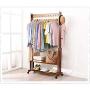 ZHHL Bamboo Clothes Rack Large Hanger Single Multifunctional Hanger Removable, 4 Sizes Optional (Size : 60cmx33cmx166cm)