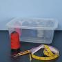 Obston 9 Quart Clear Storage Containers, Plastic Latching Box, 6 Packs