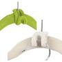 Tinksky Non Slip Flocked Coat Suit Shirt Clothes Hangers Hooks Holders - 12pcs