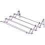GJH One Wall Mounted Drying Rack Stainless Expandable Clothes Hanger Towel Laundry Room