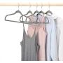 HOUSE DAY Velvet Hangers Non-Slip Velvet Hangers -50 Pack- Heavy Duty Velvet Suit Hangers Velvet Space Saving Non Slip Clothes Hangers,Grey (Renewed)