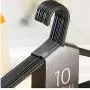 10pcs Adult Coat Hangers Strong Plastic Clothes Hangers for Tops/Skirts/Dresses/Trousers Non-Slip Hanger Hook