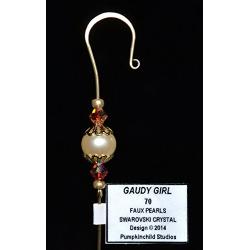 Handmade Christmas Ornament Hanger Hook- GAUDY GIRL