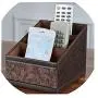 Retro PU Leather Storage Boxes Container Case Flower Pattern Remote Controls Holder Home Decoration Office Supplies Retro PU Leather Storage Boxes Container Case Flower Pattern Remote Controls Holder Home Decoration Office Supplies