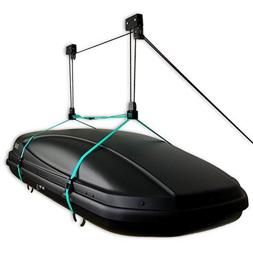 StoreYourBoard Cargo Boxes Ceiling Storage Hoist, Rooftop Carriers, Hi Lift Pro Garage Pulley, Hanger Rack StoreYourBoard Cargo Boxes Ceiling Storage Hoist, Rooftop Carriers, Hi Lift Pro Garage Pulley, Hanger Rack