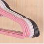 10Pcs Womens Kids Practical Pink Clothes Underwear Socks Hangers Rotatable Love Heart/Bow Clothes Hanger Clothes Rack Random Color