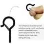 TERMATH 25 Pack Q Hangers, Safety Buckle Design, Windproof Screw in C Hooks for Outdoor Light String, Plant Baskets, Wind Chimes, Bird Feeder, Christmas Party Lights TERMATH 25 Pack Q Hangers, Safety Buckle Design, Windproof Screw in C Hooks for Outdoor Light String, Plant Baskets, Wind Chimes, Bird Feeder, Christmas Party Lights