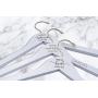 Personalized Bridal Hangers, Custom Wedding Hanger with Bow, Wooden Bridesmaid Hangers, Wedding Dress Hanger for Bride and Groom (White, Center Only + Laser Engraving) Personalized Bridal Hangers, Custom Wedding Hanger with Bow, Wooden Bridesmaid Hangers, Wedding Dress Hanger for Bride and Groom (White, Center Only + Laser Engraving)