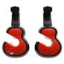 Gazechimp Fashion Plastic Vehicle Cars Violin Hook Hanger Hanging Women Bag Clothes - Red, 9.55.22.7cm/3.742.051.06inch