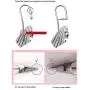 2pcs Clothes Hanger Folding Drying Rack Windproof Stainless Steel 35 Pegs Clip Hook for Socks Underwear Gloves Decoration 2pcs Clothes Hanger Folding Drying Rack Windproof Stainless Steel 35 Pegs Clip Hook for Socks Underwear Gloves Decoration