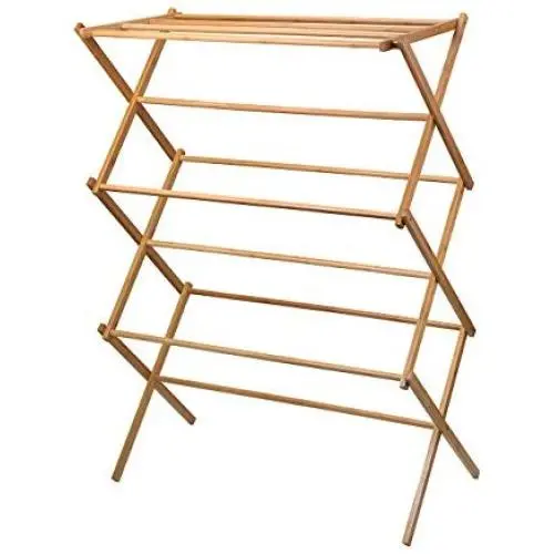 Home-it clothes drying rack - Bamboo Wooden clothes rack - heavy duty cloth drying stand Home-it clothes drying rack - Bamboo Wooden clothes rack - heavy duty cloth drying stand
