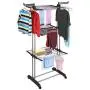 LeiAn Clothes Hangers, 3-Layer Portable Practical Clothes Dryer Gray Drying Rack Outdoor Multi-Function Clothing Hangers, for Coat Jacket Sweater Shirt Strong, Durable LeiAn Clothes Hangers, 3-Layer Portable Practical Clothes Dryer Gray Drying Rack Outdoor Multi-Function Clothing Hangers, for Coat Jacket Sweater Shirt Strong, Durable
