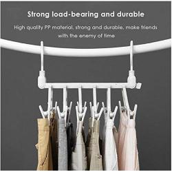 2pcs Creative Space Saving Clothes Hanger, Wardrobe Closet Organizer Clothes Hanger with Hook Closet Organizer Storage Rack