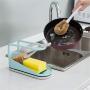 Panzisun Panzisun Towel Sponge Storage Rack Kitchen Drain Rag Dishcloth Hanging Shel Fplastic Bathroom Soap Holder Hanger Dish Cloths Leach Water Organzier