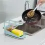 Panzisun Panzisun Towel Sponge Storage Rack Kitchen Drain Rag Dishcloth Hanging Shel Fplastic Bathroom Soap Holder Hanger Dish Cloths Leach Water Organzier