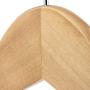 HANGERWORLD 12 Natural Beech 11.8inch Wooden Kids Baby Toddler Dress Pants Bar Coat Clothes Garment Hangers