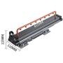 Wardrobe clothes rail PeaceipUS Retractable Clothes Rail with Silent Damping Track for Pull-Out Hanger Adjustable (Length: 455mm)