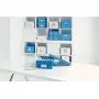 Leitz Click & Store Storage Box, Small Organizer Box, Collapsible, Stackable, Patented Design, Bin, Cabinet, Desk Organizer, Blue (60570036)