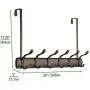 mDesign Decorative Over Door Long Easy Reach 12 Hook Metal Storage Organizer Rack to Hang Jackets, Coats, Hoodies, Clothing, Hats, Scarves, Purses, Leashes, Bath Towels & Robes - Bronze mDesign Decorative Over Door Long Easy Reach 12 Hook Metal Storage Organizer Rack to Hang Jackets, Coats, Hoodies, Clothing, Hats, Scarves, Purses, Leashes, Bath Towels & Robes - Bronze