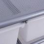 BeUniqueToday Adjustable Garment Telescopic Rolling Clothes Hanger with Drawers, Room-Saver Clothes Rack for The Household with Limit Balcony Room, Top-Grade Metal and Plastic Garment Clothes Hanger