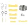 Picture Frame Hanging Kit, 240 Pieces Completed Edition Wall Mount Picture Hanger Kit with Wire, Screws, Hooks, Nails, Sawtooth Hangers, Screw Eyes, Picture Hangers Assorted