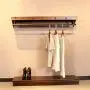 PIN Wooden Household Hangers, Wall Hangers,Retro Brown Woody Shelf Single Pole Clothing Store Display Stand Side Wall Hangers Clothes Drying Clothes Rack/Wall Shelves Rack,Wall Door Back Coat Rack PIN Wooden Household Hangers, Wall Hangers,Retro Brown Woody Shelf Single Pole Clothing Store Display Stand Side Wall Hangers Clothes Drying Clothes Rack/Wall Shelves Rack,Wall Door Back Coat Rack