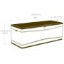 Lifetime 60012 Extra Large Deck Box, 130 Gallon, Desert Sand/Brown