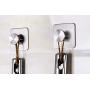 Sanibay Stainless Steel Adhesive Hooks Brushed Nickel Finish Bag Hat Clothes Hangers Towel Hooks Wall Stick Hooks for Bathroom Bedroom Kitchen (4 Pieces)