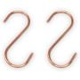 Copper S Hooks Made from Heavy Duty Solid Copper for Hanging Kitchen Pots & Pans, Bird Feeders, Plants Copper S Hooks Made from Heavy Duty Solid Copper for Hanging Kitchen Pots & Pans, Bird Feeders, Plants