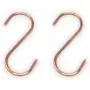 Copper S Hooks Made from Heavy Duty Solid Copper for Hanging Kitchen Pots & Pans, Bird Feeders, Plants