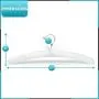 LA Diva Fashion White 17" Select Satin Padded Hanger Set of 5 LA Diva Fashion White 17" Select Satin Padded Hanger Set of 5