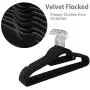WeiJX Clothes Hangers Velvet Hangers Home Premium Heavy Duty Non Slip Suit Clothes Hanger Hook Swivel Ultra Thin Non-Slip Space Saving Design Excellent or Men and Women,Blue，10pcs