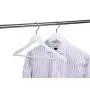 Amber Home Gugertree Solid Wooden Hangers Wood Suit Coat Hanger, White Color Smooth Finished with Non-Slip Bar (20) Amber Home Gugertree Solid Wooden Hangers Wood Suit Coat Hanger, White Color Smooth Finished with Non-Slip Bar (20)
