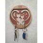 Hanging Holder fo Keys or Dog Leashes, Key Hanger for Wall, Hooks for Key, Entryway Key Hook Wall Mounted Organizer, Wall Wood Holder for Keys.