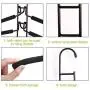 Clothes Hangers, 5 in 1 Multilayer Metal EVA-Sponge Hangers Anti-Slip Clothes Rack Space Saving Detachable Hanger for Suit Coat Shirt Skirt Pants
