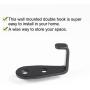 uxcell Wall Hooks Metal Wall Mounted L Type Scarf Coat Prong Robe Hooks Clothes Hanger Holder Storage w Screws