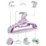 10pcs Random Color Adult Multifunctional Plastic Clothes Hangers Household Dress Storage Closet Organizer Hanging Dry Rack 10pcs Random Color Adult Multifunctional Plastic Clothes Hangers Household Dress Storage Closet Organizer Hanging Dry Rack
